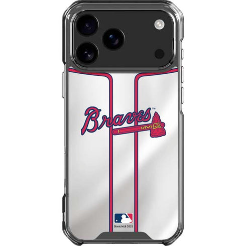 MLB Atlanta Braves Home Jersey iPhone 17 Pro Max Clear Case