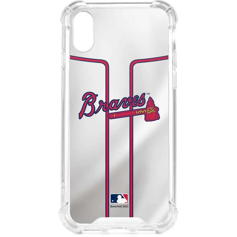 MLB Atlanta Braves Home Jersey iPhone XS Clear Case