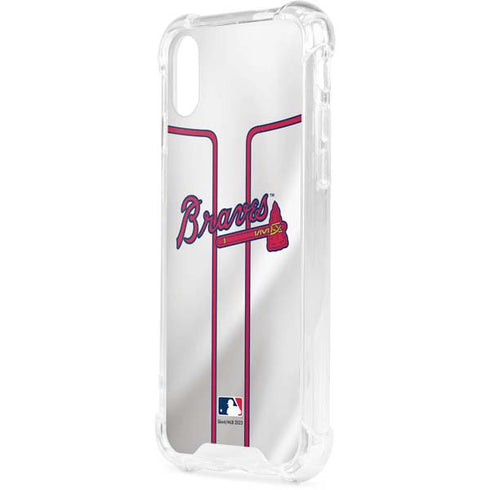 MLB Atlanta Braves Home Jersey iPhone XS Clear Case