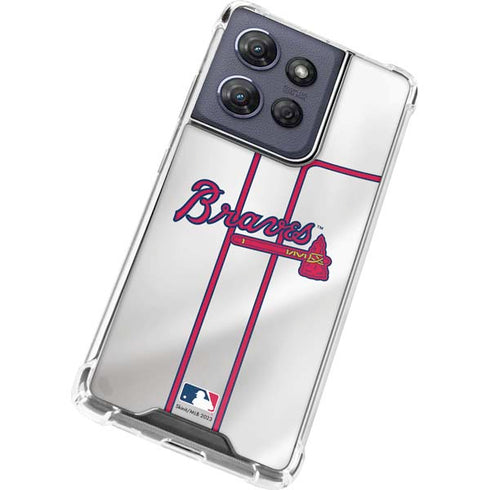 MLB Atlanta Braves Home Jersey Moto G 5G (2025) Clear Case