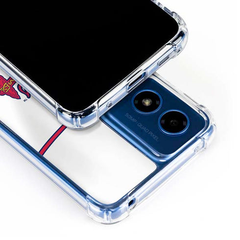 MLB Atlanta Braves Home Jersey Moto G 5G (2024) Clear Case