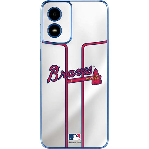 MLB Atlanta Braves Home Jersey Moto G Play 4G (2024) Skin