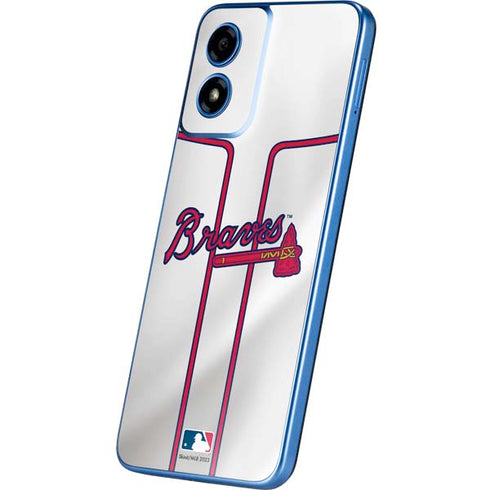 MLB Atlanta Braves Home Jersey Moto G Play 4G (2024) Skin