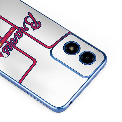 MLB Atlanta Braves Home Jersey Moto G Play 4G (2024) Skin