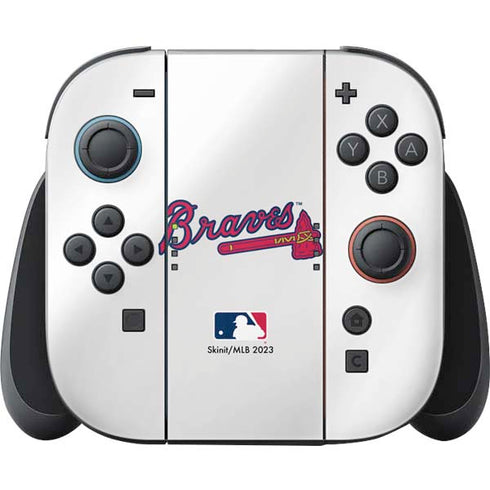 MLB Atlanta Braves Home Jersey Nintendo Switch 2 (2025) Joy-Con Controller Skin