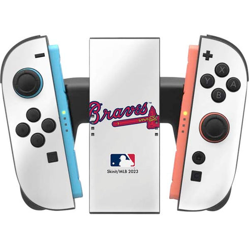 MLB Atlanta Braves Home Jersey Nintendo Switch 2 (2025) Joy-Con Controller Skin
