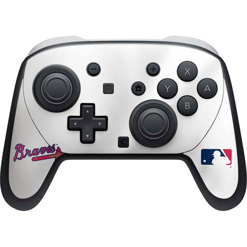 MLB Atlanta Braves Home Jersey Nintendo Switch 2 (2025) Pro Controller Skin