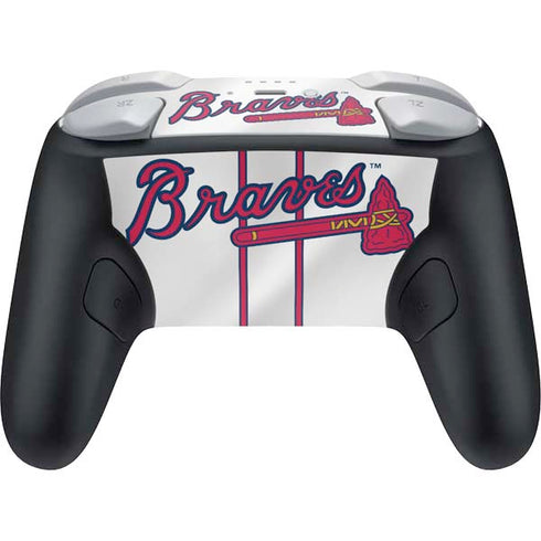 MLB Atlanta Braves Home Jersey Nintendo Switch 2 (2025) Pro Controller Skin