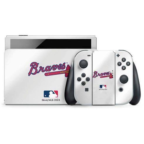 MLB Atlanta Braves Home Jersey Nintendo Skins
