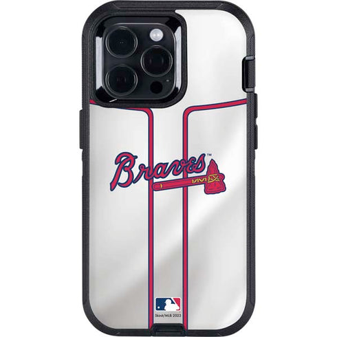 MLB Atlanta Braves Home Jersey Otterbox Defender iPhone Skin