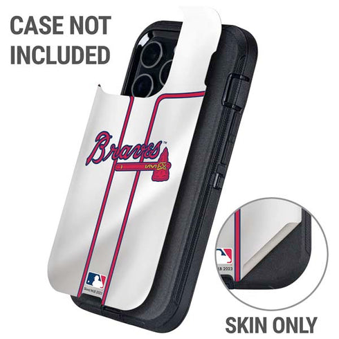 MLB Atlanta Braves Home Jersey Otterbox Defender iPhone Skin