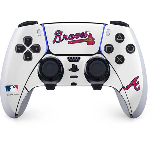 MLB Atlanta Braves Home Jersey PS5 DualSense Edge Pro Controller Skin