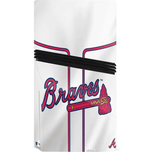 MLB Atlanta Braves Home Jersey PS5 Pro Disk Console Skin