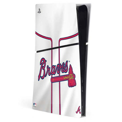 MLB Atlanta Braves Home Jersey PS5 Slim Digital Edition Console Skin