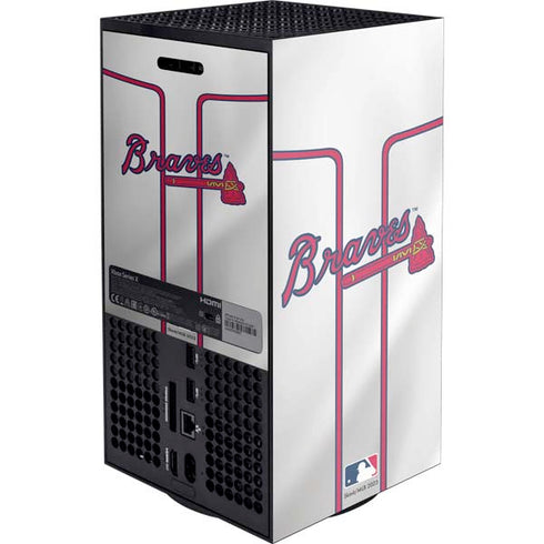 MLB Atlanta Braves Home Jersey XBox Series X Digital Edition Console Skin