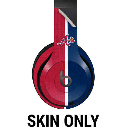 MLB Atlanta Braves Split Beats Studio Pro Wireless Headphones Skin