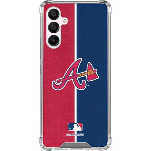 MLB Atlanta Braves Split Galaxy A16 5G Clear Case