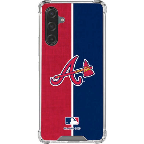 MLB Atlanta Braves Split Galaxy A17 Clear Case
