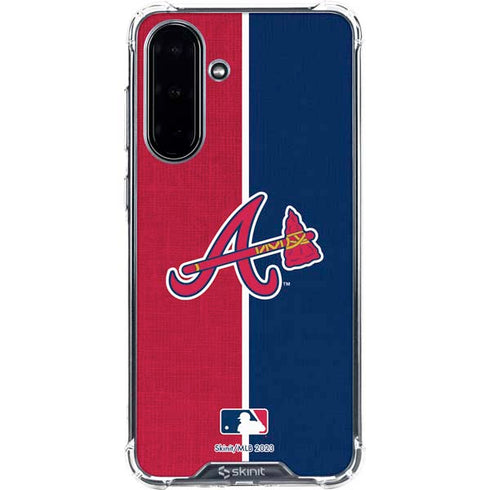 MLB Atlanta Braves Split Galaxy A36 5G Clear Case