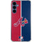 MLB Atlanta Braves Split Galaxy A55 5G Clear Case
