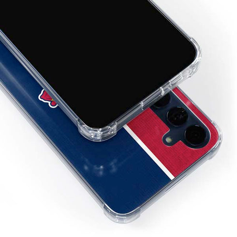 MLB Atlanta Braves Split Galaxy A55 5G Clear Case