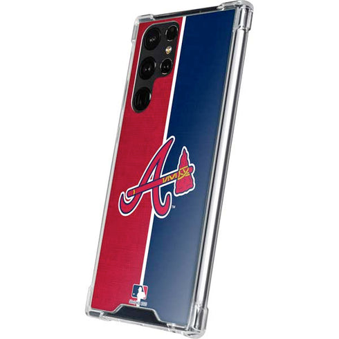 MLB Atlanta Braves Split Galaxy S23 Ultra Clear Case