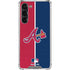 MLB Atlanta Braves Split Galaxy S24 FE Clear Case