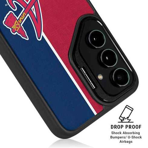 MLB Atlanta Braves Split Galaxy S25 Plus Kickstand Case