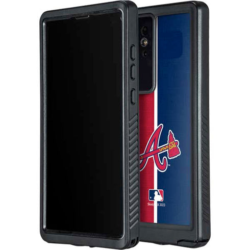 MLB Atlanta Braves Split Galaxy S24 Ultra Waterproof Case