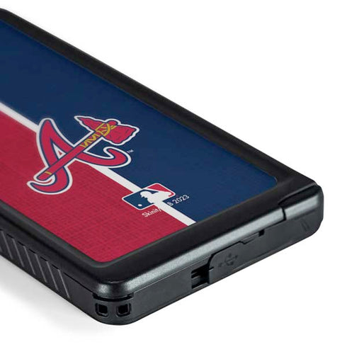 MLB Atlanta Braves Split Galaxy S24 Ultra Waterproof Case