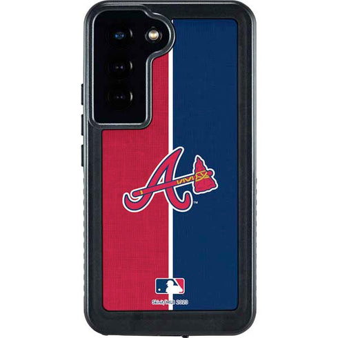 MLB Atlanta Braves Split Galaxy S24 Waterproof Case