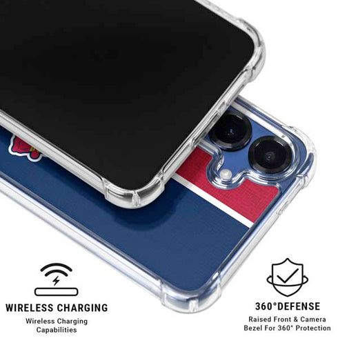 MLB Atlanta Braves Split Galaxy S25 FE Clear Case