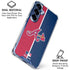 MLB Atlanta Braves Split Galaxy S25 FE Clear Case