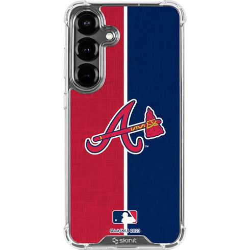 MLB Atlanta Braves Split Galaxy S26 Clear Case