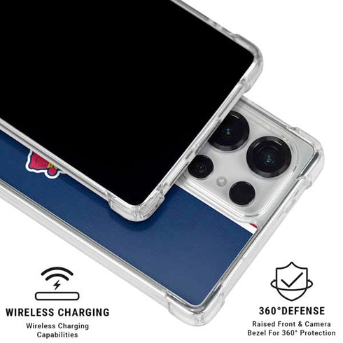 MLB Atlanta Braves Split Galaxy S26 Ultra Clear Case
