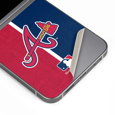 MLB Atlanta Braves Split Galaxy Z Flip6 Skin