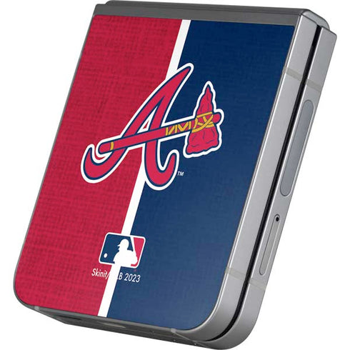 MLB Atlanta Braves Split Galaxy Z Flip6 Skin
