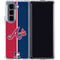 MLB Atlanta Braves Split Galaxy Z Fold5 5G Clear Case