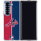 MLB Atlanta Braves Split Galaxy Z Fold6 Clear Case