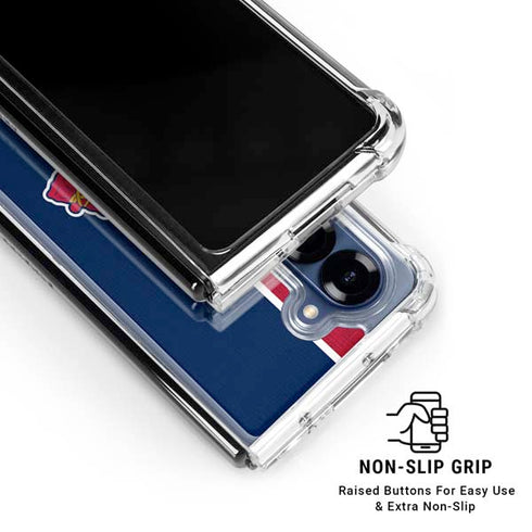 MLB Atlanta Braves Split Galaxy Z Fold6 Clear Case