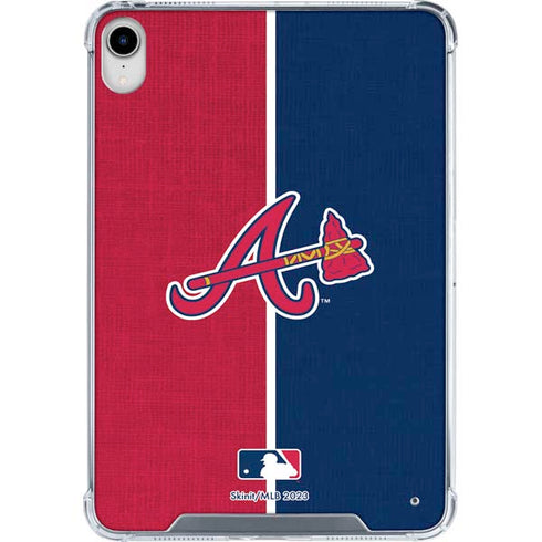 MLB Atlanta Braves Split iPad 11th Gen (2025) Clear Case