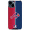 MLB Atlanta Braves Split iPhone 15 Clear Case