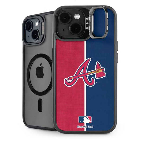 MLB Atlanta Braves Split iPhone 15 Plus Kickstand Case