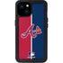 MLB Atlanta Braves Split iPhone 15 Plus Waterproof Case