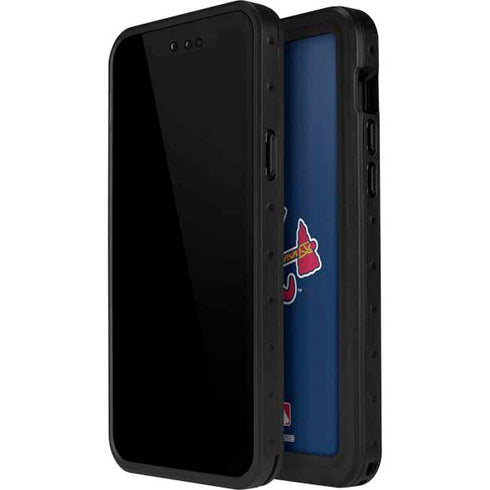 MLB Atlanta Braves Split iPhone 15 Plus Waterproof Case