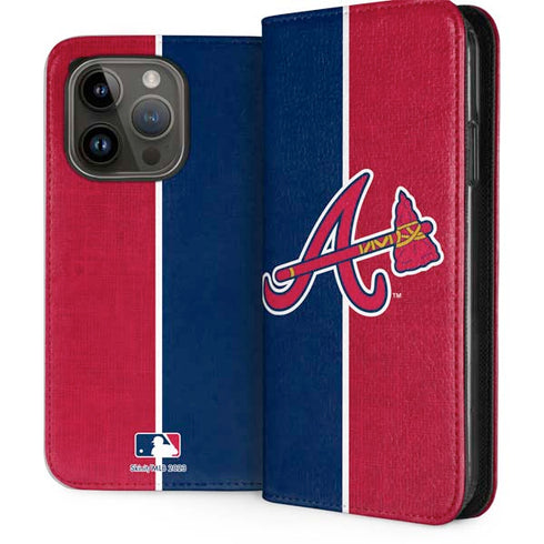 MLB Atlanta Braves Split iPhone 15 Pro Folio Case