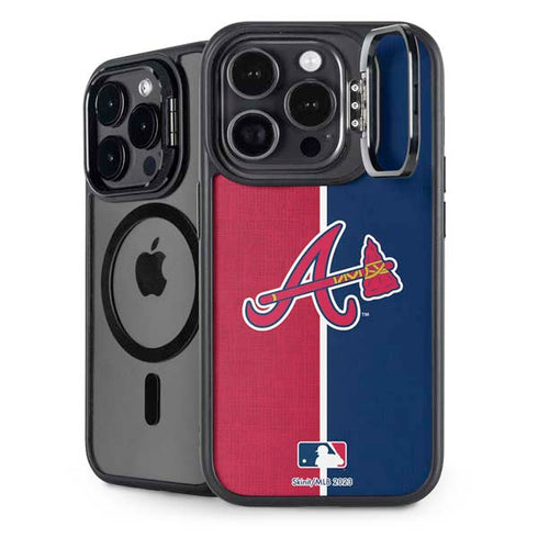 MLB Atlanta Braves Split iPhone 15 Pro Max Kickstand Case