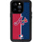 MLB Atlanta Braves Split iPhone 15 Pro Waterproof Case