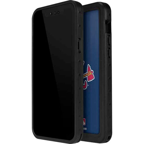 MLB Atlanta Braves Split iPhone 15 Pro Waterproof Case