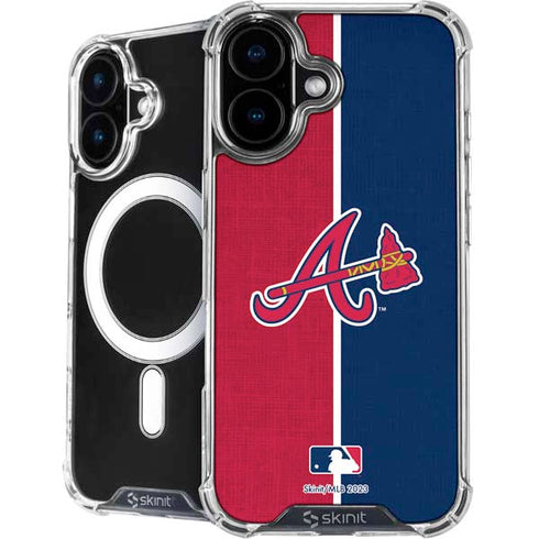 MLB Atlanta Braves Split iPhone 16 MagSafe Case